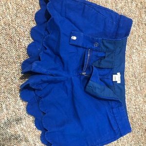 Jcrew scalloped shorts